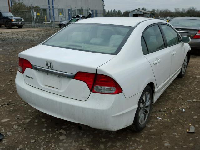 2HGFA16869H525780 - 2009 HONDA CIVIC EX WHITE photo 4