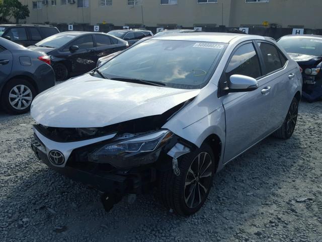 2T1BURHE6HC797227 - 2017 TOYOTA COROLLA L SILVER photo 2