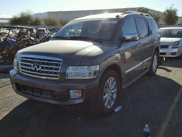 5N3AA08D38N904127 - 2008 INFINITI QX56 CHARCOAL photo 2