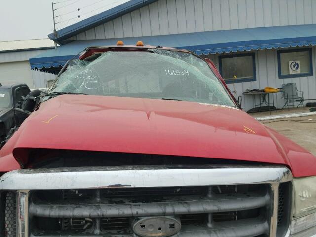 1FTNW21P33ED83595 - 2003 FORD F250 SUPER RED photo 10