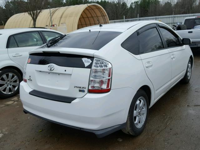 JTDKB20U277088150 - 2007 TOYOTA PRIUS WHITE photo 4