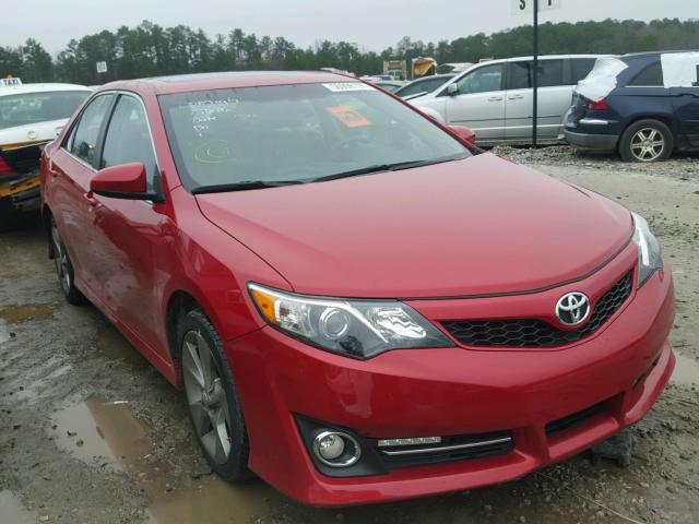 4T1BK1FK1DU527590 - 2013 TOYOTA CAMRY SE BURGUNDY photo 1