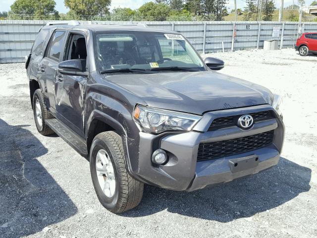 JTEBU5JR6G5299798 - 2016 TOYOTA 4RUNNER SR GRAY photo 1