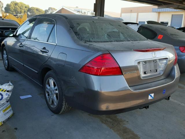 1HGCM56886A032548 - 2006 HONDA ACCORD EX GRAY photo 3