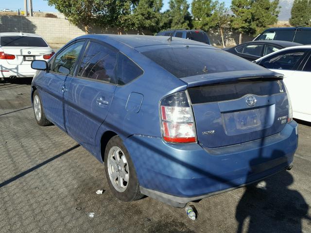 JTDKB20U857032310 - 2005 TOYOTA PRIUS BLUE photo 3