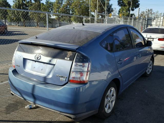 JTDKB20U857032310 - 2005 TOYOTA PRIUS BLUE photo 4