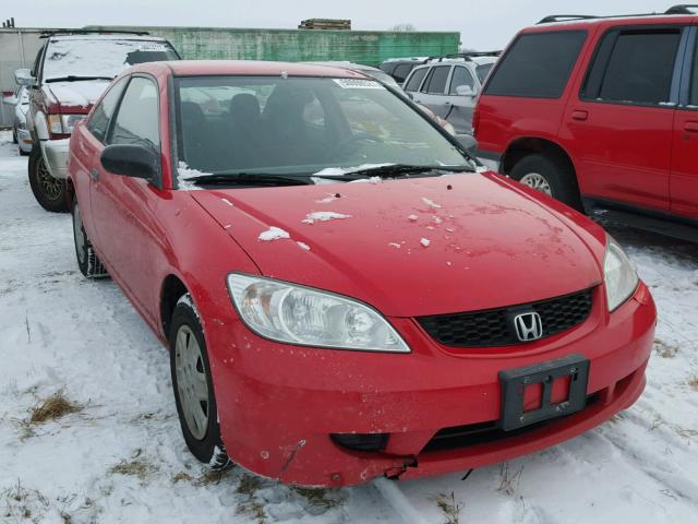 1HGEM22374L078536 - 2004 HONDA CIVIC DX V RED photo 1