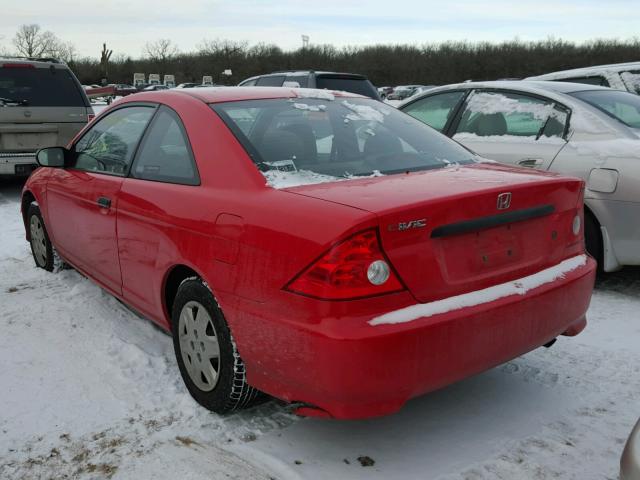 1HGEM22374L078536 - 2004 HONDA CIVIC DX V RED photo 3