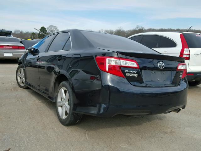 4T1BF1FK5EU386870 - 2014 TOYOTA CAMRY L BLACK photo 3