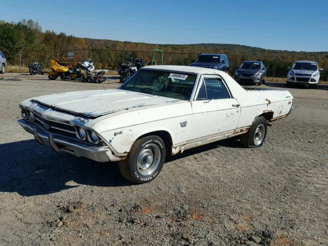 136809B332370 - 1969 CHEVROLET EL CAMINO WHITE photo 2