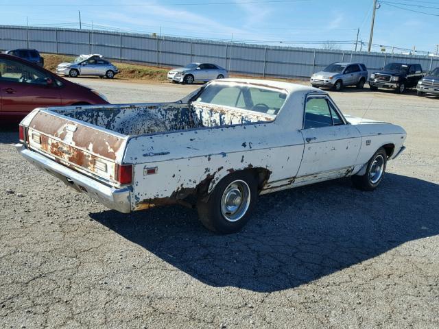 136809B332370 - 1969 CHEVROLET EL CAMINO WHITE photo 4