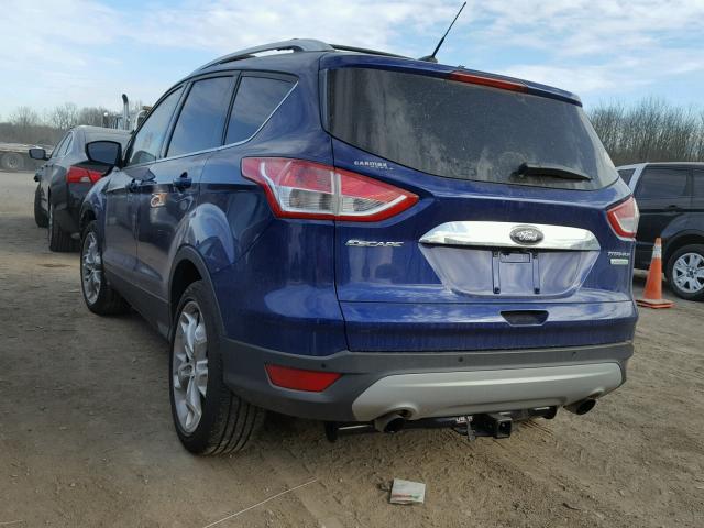 1FMCU0JX8FUA05845 - 2015 FORD ESCAPE TIT BLUE photo 3