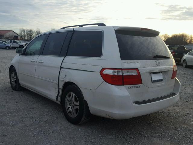 5FNRL38626B415971 - 2006 HONDA ODYSSEY EX WHITE photo 3