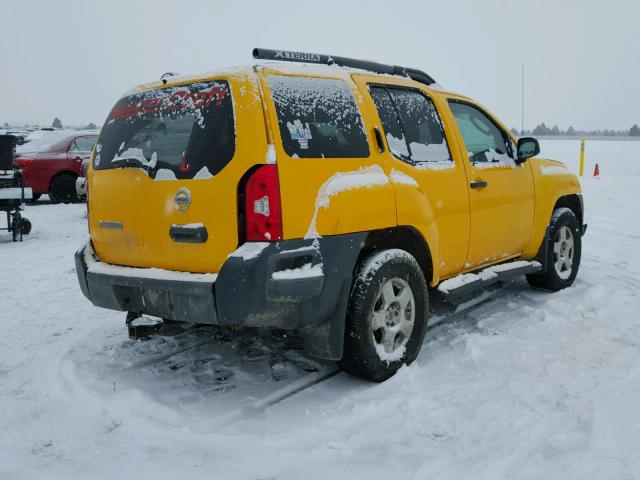 5N1AN08W98C514546 - 2008 NISSAN XTERRA OFF YELLOW photo 4