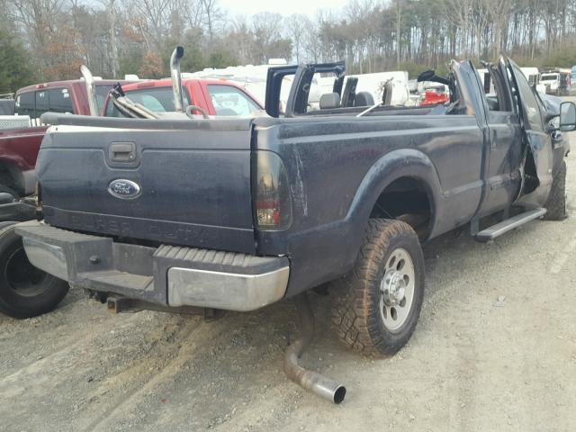 1FTWW31P85ED03723 - 2005 FORD F350 SRW S BLUE photo 4