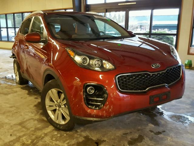 KNDPMCAC8H7245323 - 2017 KIA SPORTAGE L RED photo 1