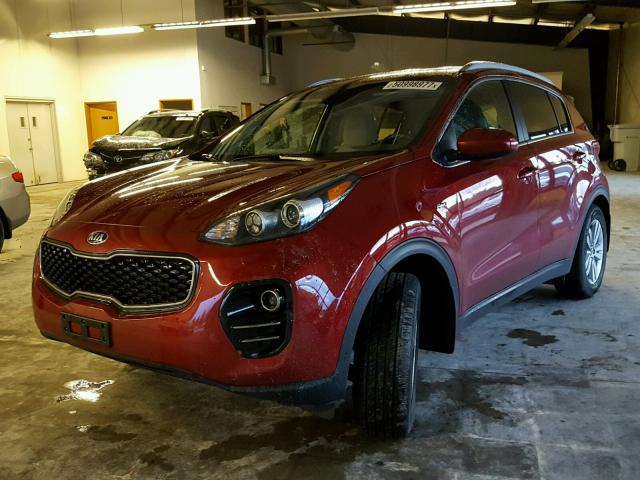 KNDPMCAC8H7245323 - 2017 KIA SPORTAGE L RED photo 2