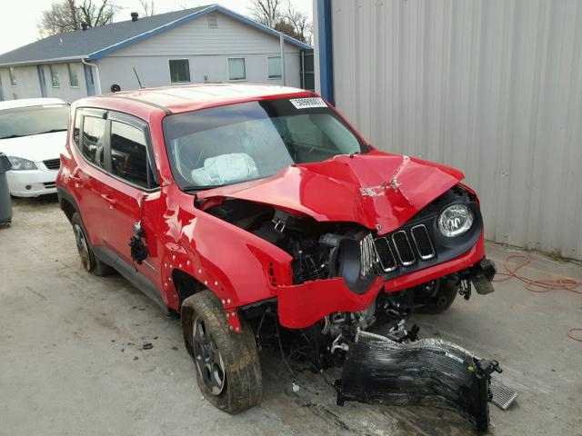 ZACCJBAT9GPD35874 - 2016 JEEP RENEGADE S RED photo 9