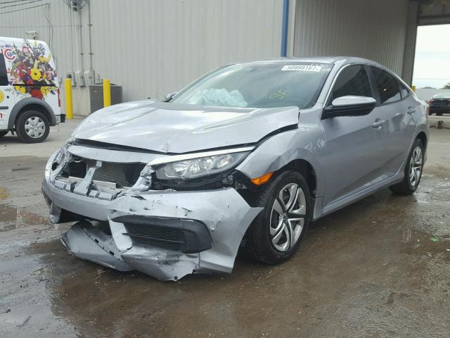 19XFC2F54GE071669 - 2016 HONDA CIVIC LX SILVER photo 2