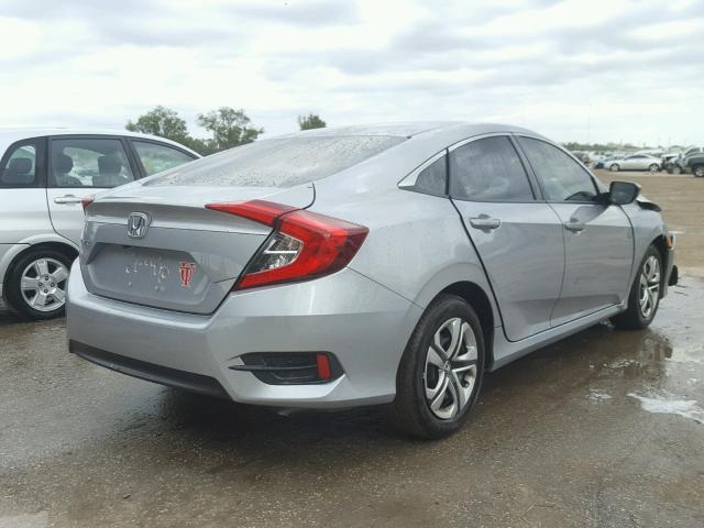 19XFC2F54GE071669 - 2016 HONDA CIVIC LX SILVER photo 4