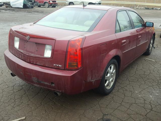 1G6DP577770111901 - 2007 CADILLAC CTS HI FEA MAROON photo 4