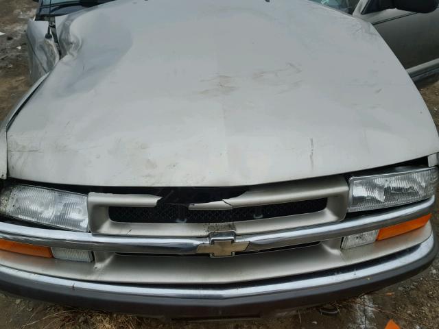 1GNDT13W6X2160114 - 1999 CHEVROLET BLAZER TAN photo 7