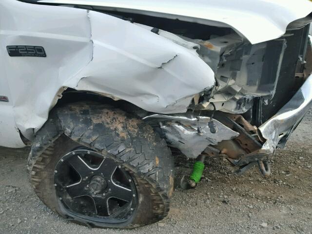 1FTNX21P24EE08839 - 2004 FORD F250 SUPER WHITE photo 9