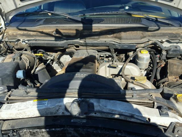 3D7KA28623G846386 - 2003 DODGE RAM 2500 S WHITE photo 7