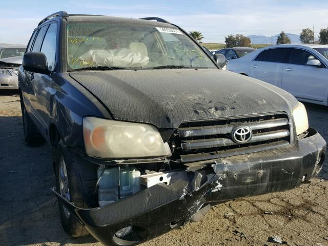 JTEDP21A370139819 - 2007 TOYOTA HIGHLANDER BLACK photo 1