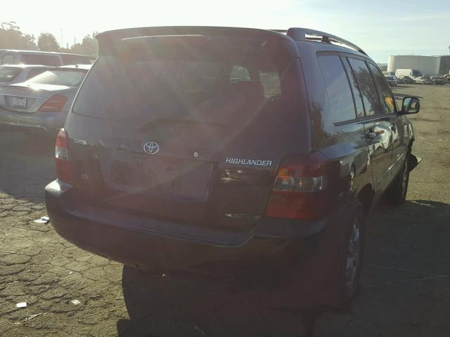 JTEDP21A370139819 - 2007 TOYOTA HIGHLANDER BLACK photo 4