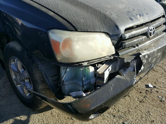 JTEDP21A370139819 - 2007 TOYOTA HIGHLANDER BLACK photo 9