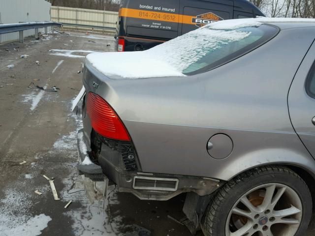 YS3ED49G763513019 - 2006 SAAB 9-5 GRAY photo 9