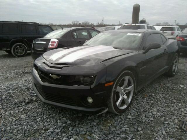 2G1FT1EW8A9105454 - 2010 CHEVROLET CAMARO SS BLACK photo 2