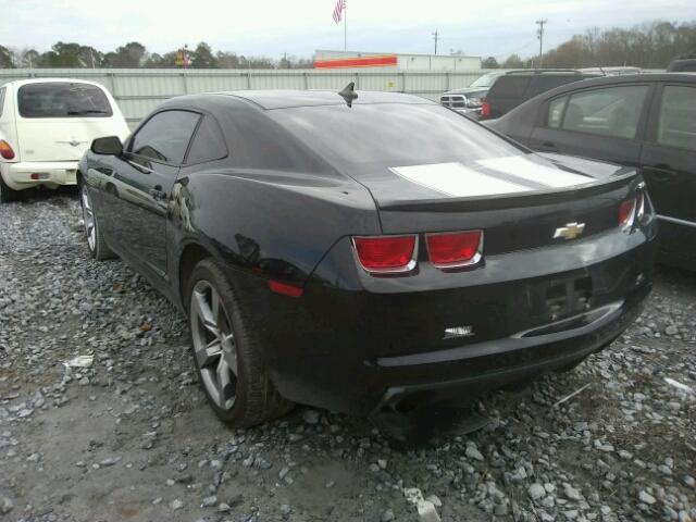 2G1FT1EW8A9105454 - 2010 CHEVROLET CAMARO SS BLACK photo 3