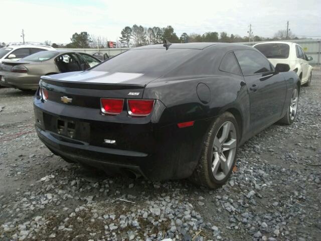 2G1FT1EW8A9105454 - 2010 CHEVROLET CAMARO SS BLACK photo 4