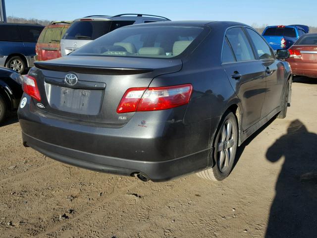 4T1BE46K39U371147 - 2009 TOYOTA CAMRY BASE BLACK photo 4