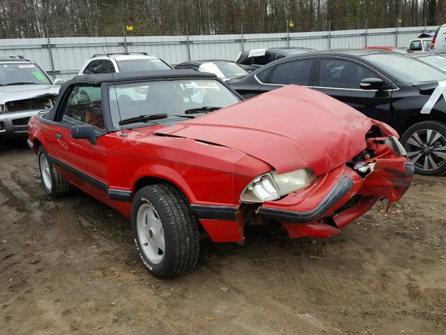 1FACP44M3NF108278 - 1992 FORD MUSTANG LX RED photo 1