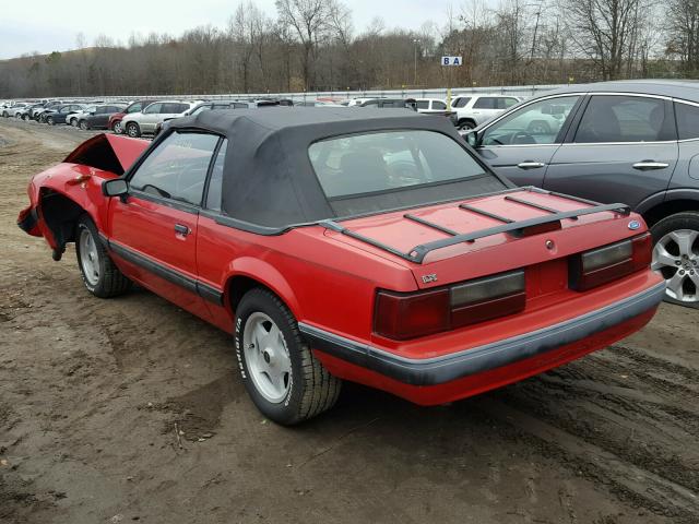 1FACP44M3NF108278 - 1992 FORD MUSTANG LX RED photo 3