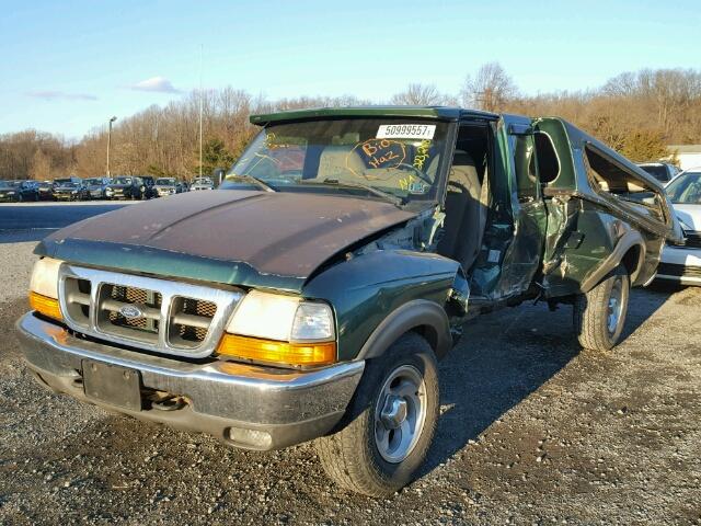 1FTZR15VXYTA39664 - 2000 FORD RANGER SUP GREEN photo 2