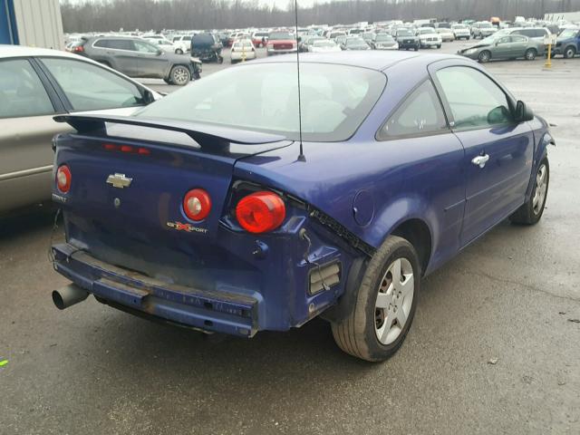 1G1AK15F877134377 - 2007 CHEVROLET COBALT LS BLUE photo 4