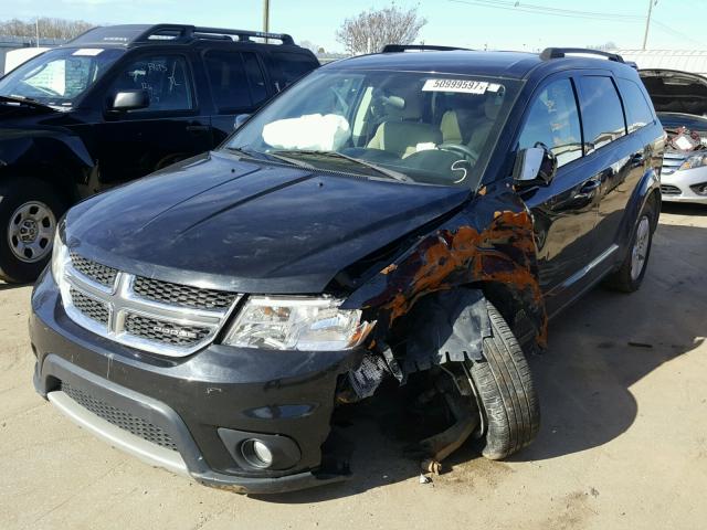 3D4PG1FG2BT540964 - 2011 DODGE JOURNEY MA BLACK photo 2