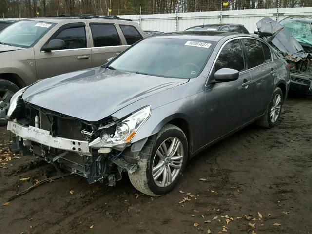 JN1CV6AR6CM675317 - 2012 INFINITI G37 GRAY photo 2