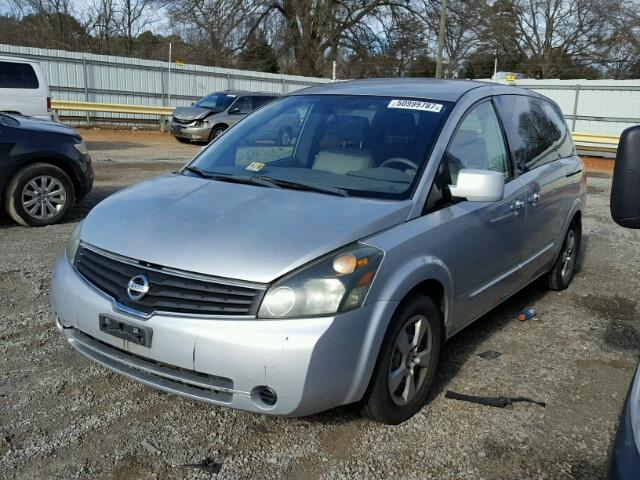 5N1BV28U28N115724 - 2008 NISSAN QUEST S SILVER photo 2