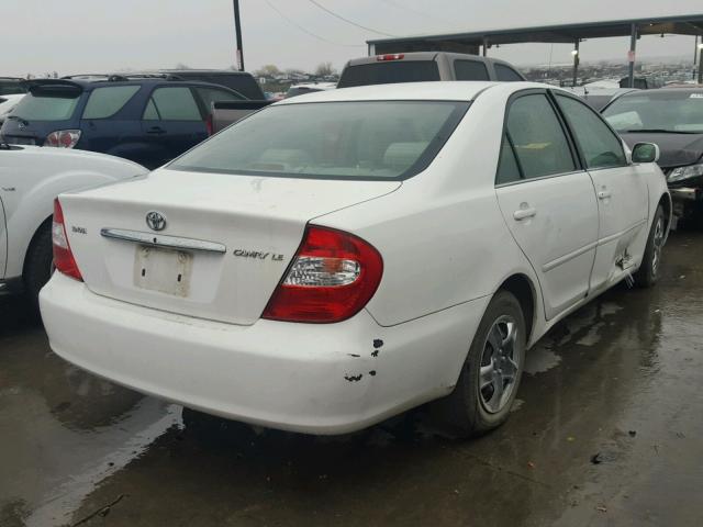 4T1BE32K63U190292 - 2003 TOYOTA CAMRY LE WHITE photo 4