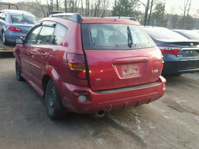 5Y2SM67866Z418742 - 2006 PONTIAC VIBE RED photo 3