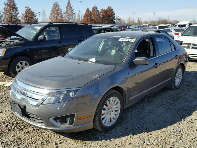 3FADP0L3XAR355686 - 2010 FORD FUSION HYB GRAY photo 2