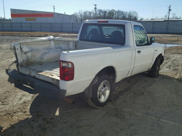 1FTYR10U13PB53533 - 2003 FORD RANGER WHITE photo 4