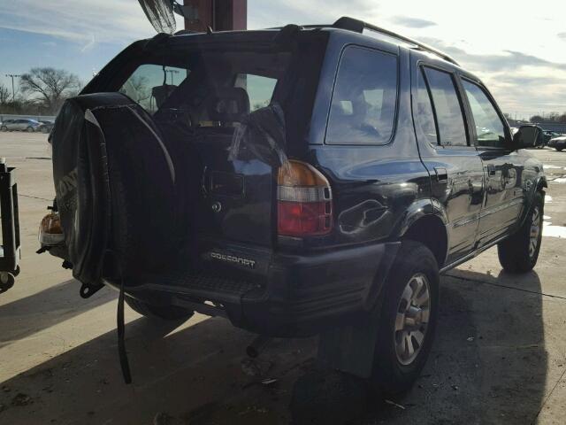 4S6CK58W4X4410061 - 1999 HONDA PASSPORT E BLACK photo 4