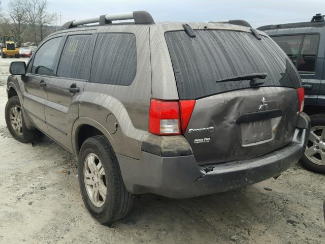 4A4MM21S04E128029 - 2004 MITSUBISHI ENDEAVOR L GRAY photo 9