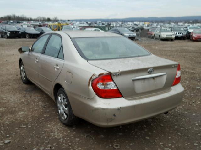 4T1BE32K44U320152 - 2004 TOYOTA CAMRY LE BEIGE photo 3